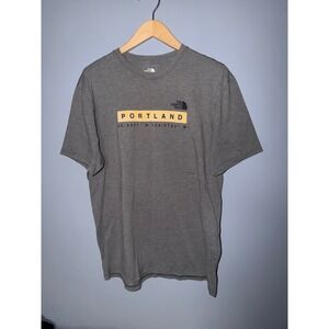 The North Face Portland Coordinates T Shirt‎ Mens L/G Gray Standard Fit